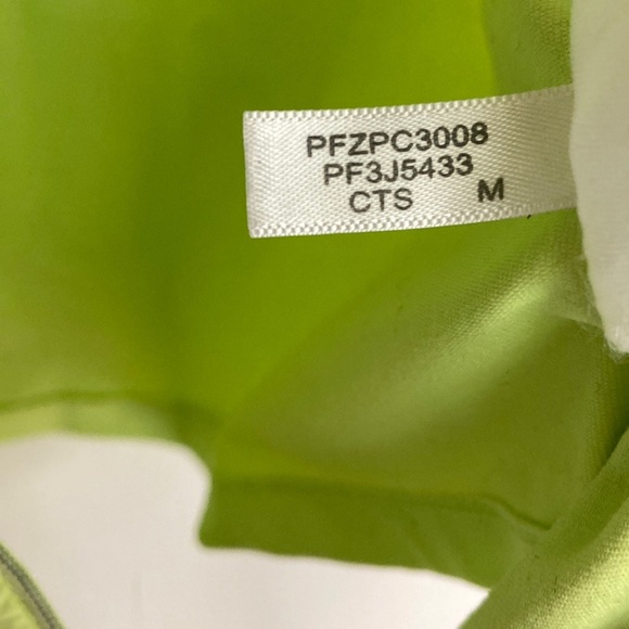 Calvin Klein Scrunched Lime Green Zip Up Sweatshirt - Picture 15 of 16